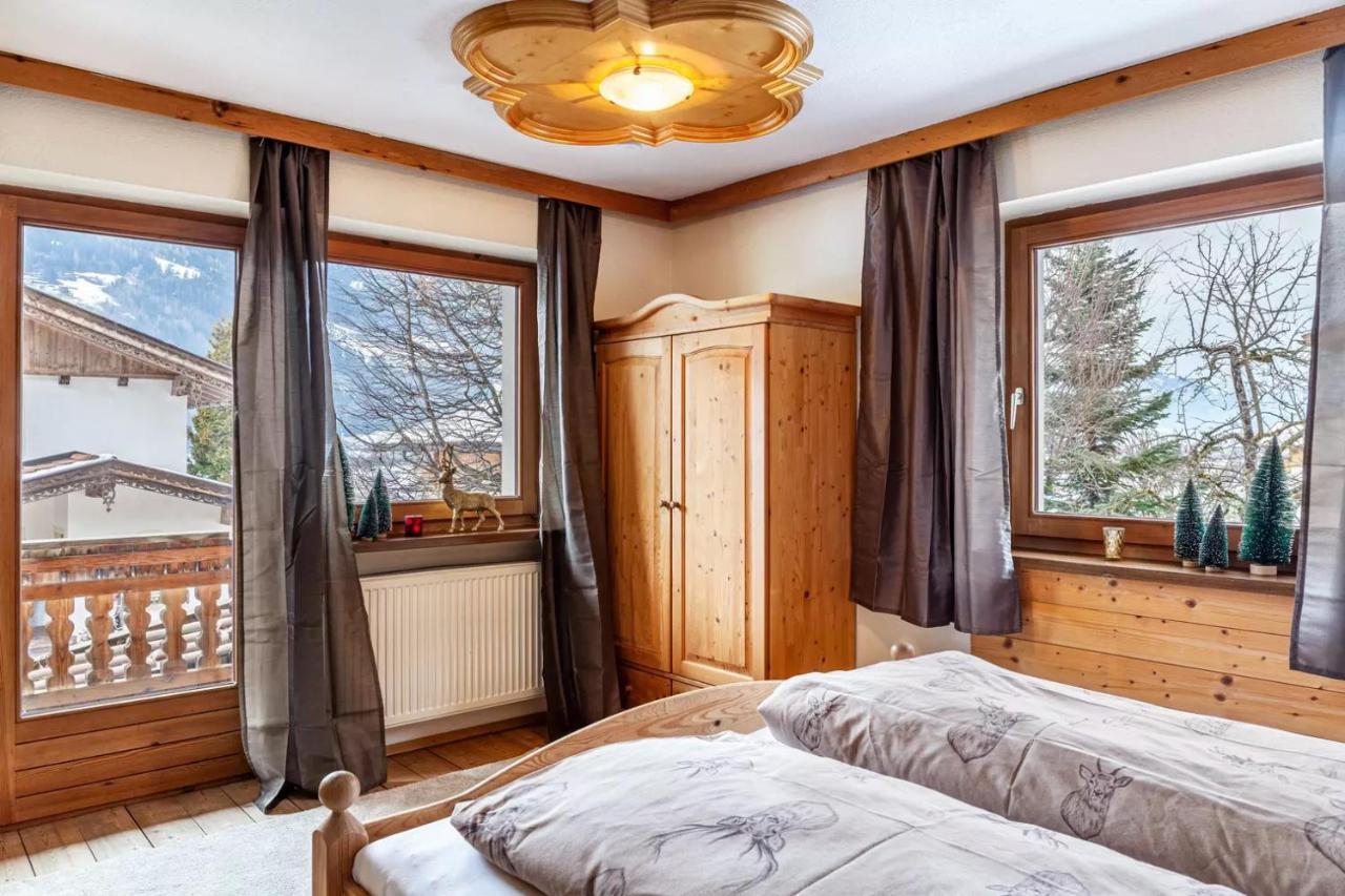 Ferienwohnung Platzhirsch Panorama View Balkon, Gartensauna, Garten, Grillplatz Stumm Kültér fotó